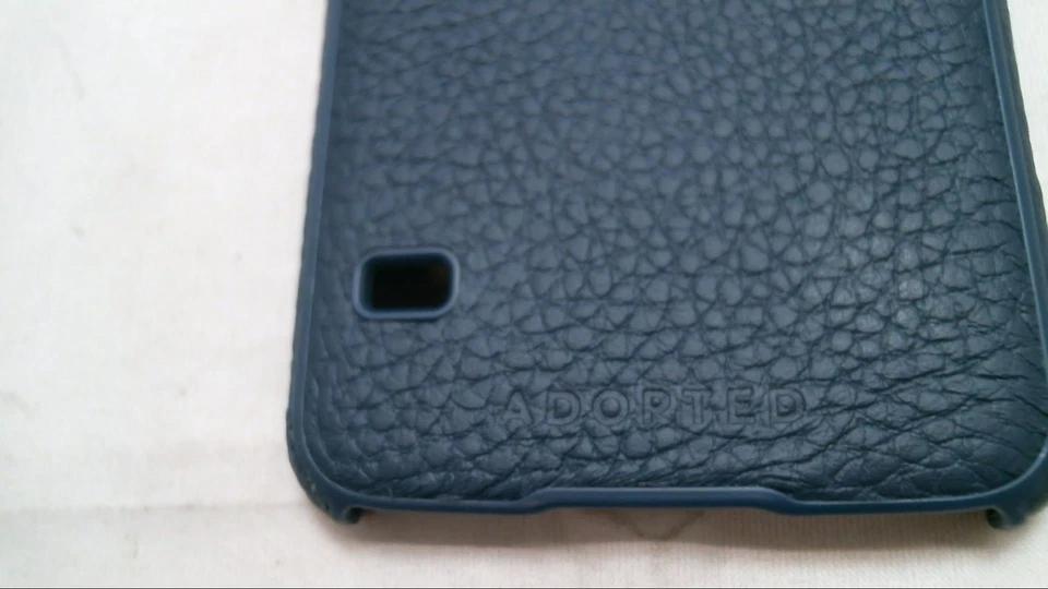 Funda protectora a presión envolvente de cuero ADOPTADA para Samsung Galaxy S5 S 5 azul marino Foto 3 de 4
