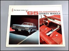 1965 Oldsmobile 4-4-2 Starfire Jetstar Cutlass F-85 Car Sales Brochure Catalog