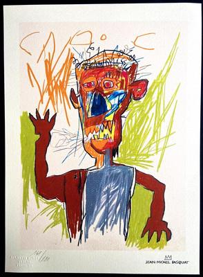 Lithographie Originale Basquiat Signée Numérotée - Certifiée COA Avec Timbre #180