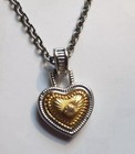 Diamonds International Brass Heart .02 Carat Diamond Necklace *NEW* — photo 1