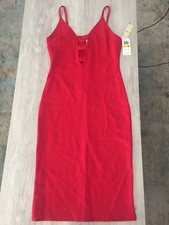 GB Junior’s Dress Size Medium Sexy Bodycon Pencil Dress In Red