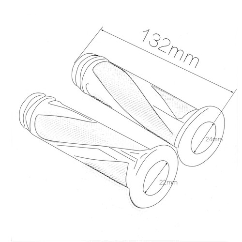 7/8" 22mm 24mm CNC Universal Hand Handle Bar Grips Ends Handlebar FXCNC - Picture 4 of 10