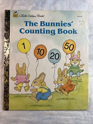 Vintage A Little Golden Book The Bunnies  Counting Book 203-58 1991 #625