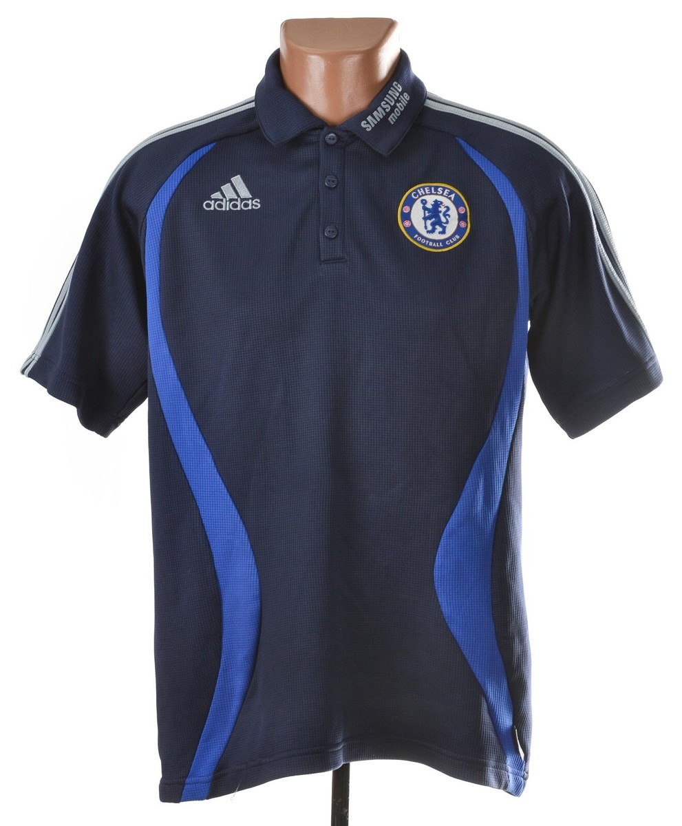 CHELSEA 2006/2007 FOOTBALL POLO SHIRT JERSEY ADIDAS SIZE S ADULT