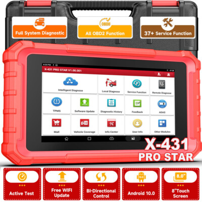 2024 LAUNCH X431 PRO Star Profi KFZ OBD2 Diagnosegerät Auto Scan ECU CODING TPMS