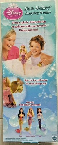 MUÑECA DISNEY'S BATH BELLEZA PARA DORMIR BELLEZA CAMBIO DE COLOR NUEVA 3+ 2011 - Imagen 2 de 2
