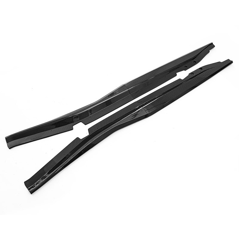 For 2014-2019 Chevy Corvette C7 Side Skirt Rocker Panel Splitter Carbon Style