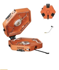 COFIYARD Portable 2 Burner Camping Stove Orange and Black