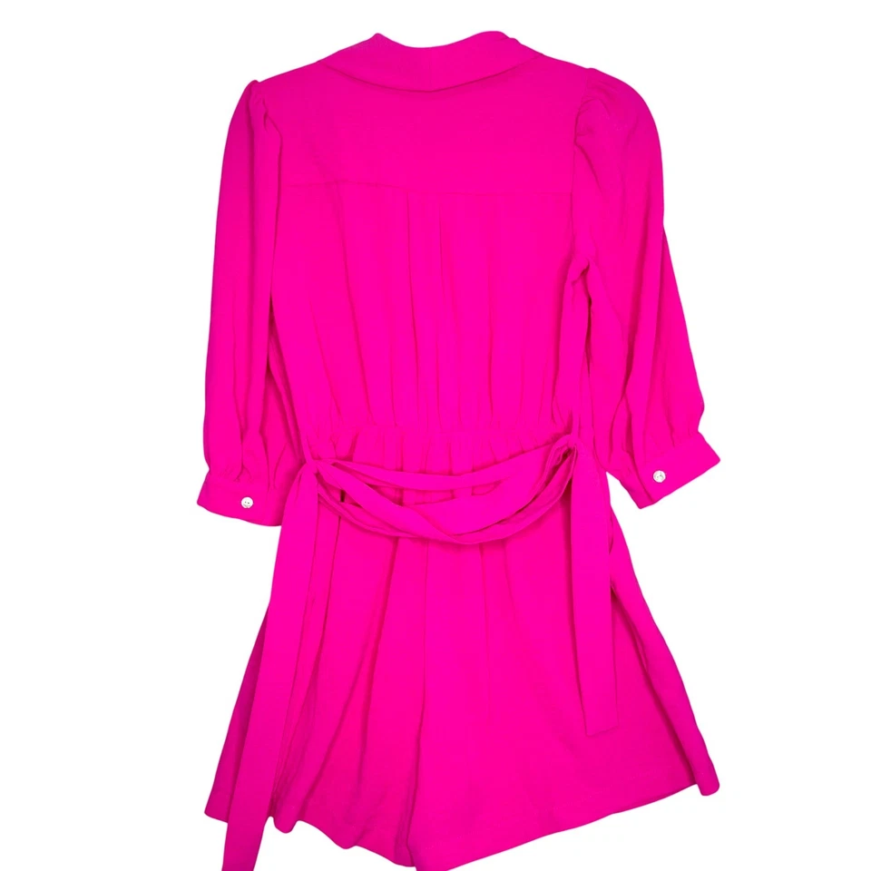 Pantalones Cortos Monteau Los Angeles Rosa Envolvente Manga 3/4 Bolsillos Mujer Medianos Foto 2 de 4