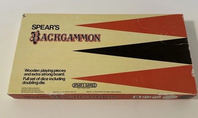 Vintage Spear's Backgammon Game - 1980 Edition - Complete!