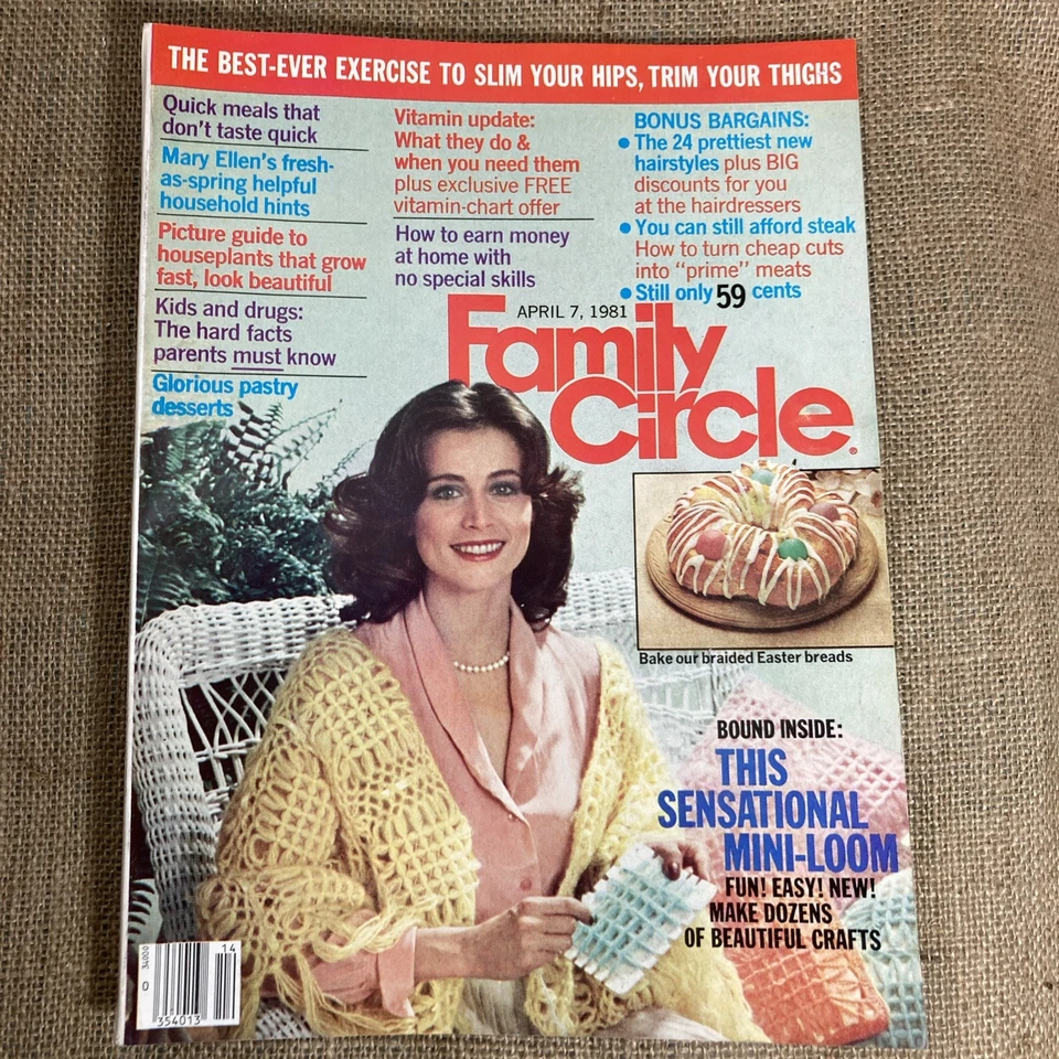 Vintage 1981, Family Circle Magazine -  Feb, Mar & Apr, Lot of 3 Foto 2 de 4