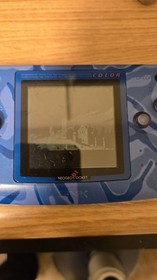 SNK Neo Geo Pocket Color Blue Camouflage Handheld System with Color Display