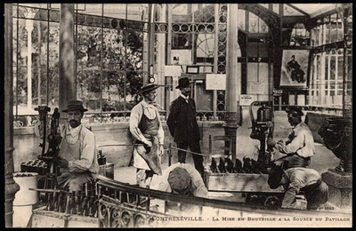#ad Postcard Contrexéville – Bottling Mineral Water at the Pavilion Source France $48.00
