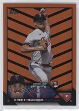 2023 Topps Update Orange & Black Foil Brent Headrick #US54 0a6