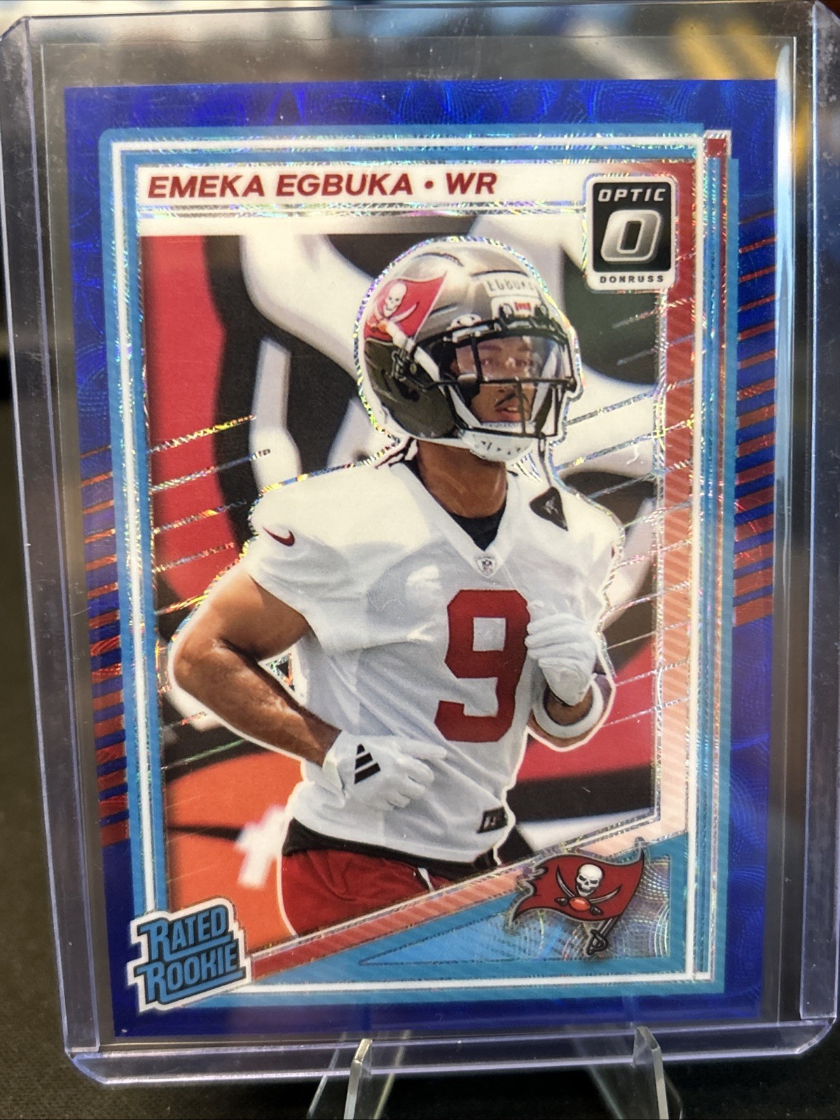 Emeka Egbuka 2025 Panini Donruss Optic Rated Rookie #265 Blue Scope