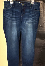 KUT from the Kloth Skinny Jeans Mid Rise Dark Wash Blue Denim 5-Pocket Plus