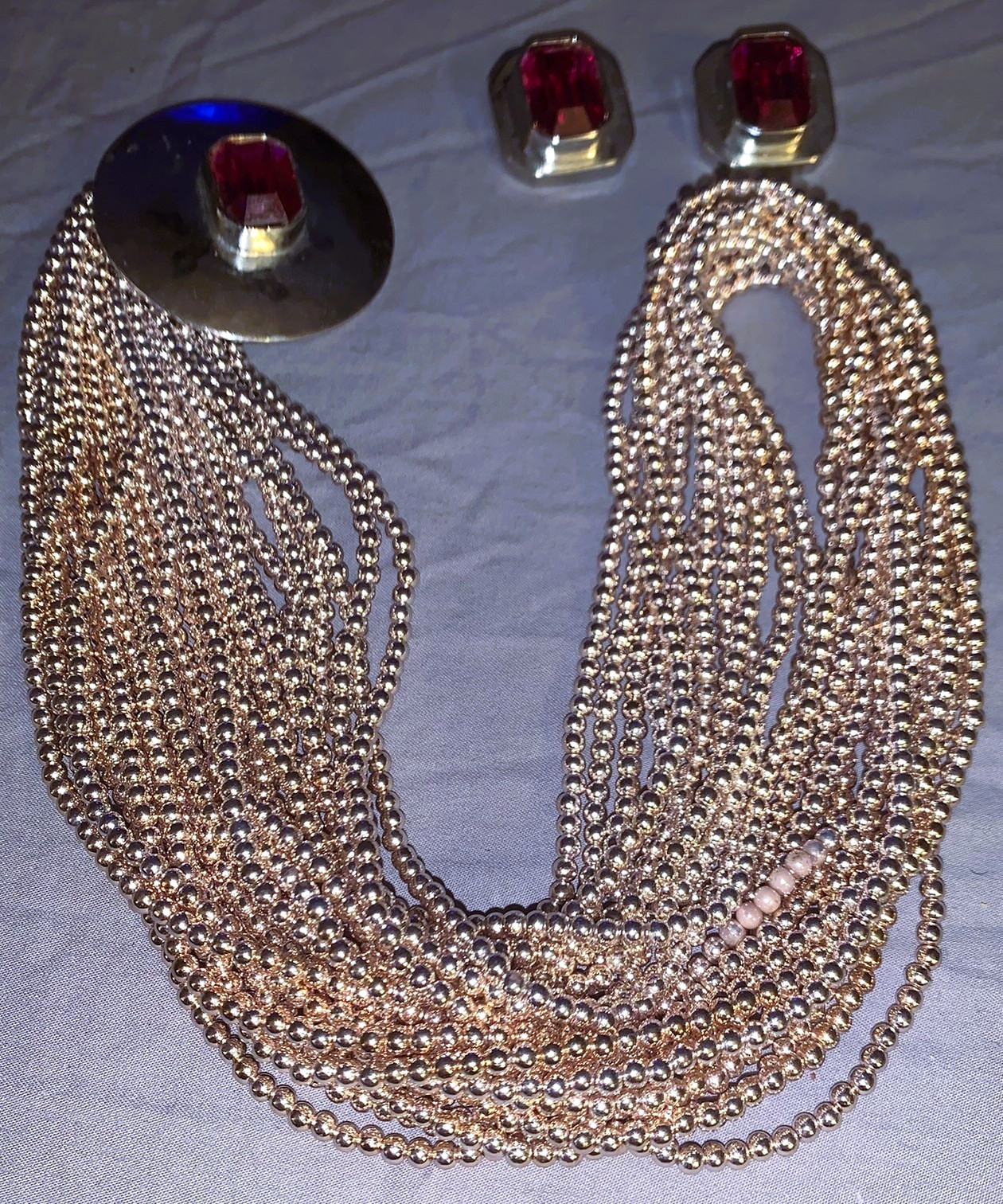 Great   Tess Designs  Signed  Statement  Necklace… - image 3