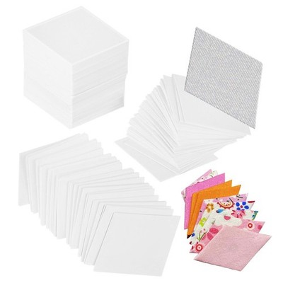 300Pcs White Patchwork Quilting Templates Paper Piecing Sewing Shapes for Sawing