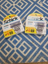 Schick Hydro Sensitive Value Pack 6 Cartridges 5 Blades Razor Refills 2 Boxes 3.73 per gallon