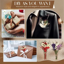 12 Pack Dried Dry Floral Plant Flowers Boho Bouquet Mini Wedding Handmade Decor