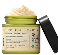 Whipped Beef Tallow Balm Organic GrassFed Face & Body Moisturizer