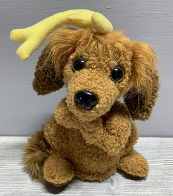 Gemmy Max the Dog Plush Singing Animated Mr Grinch Christmas Stuffed Animal Toy