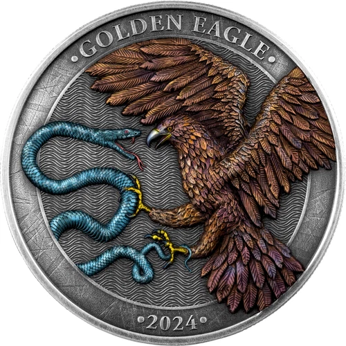 2024 Malta Golden Eagle 10 Euro 2 oz 999.9 Silver Coin Germania Mint