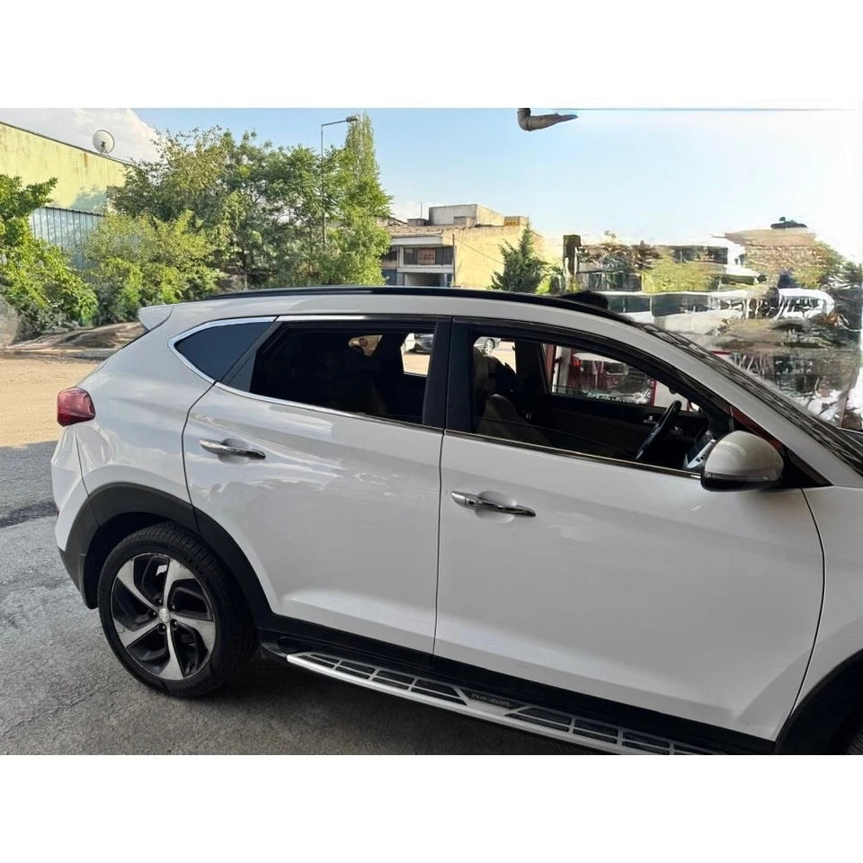 Juego completo de molduras de ventana cromadas para Hyundai Tucson 2015-2019 Foto 2 de 4