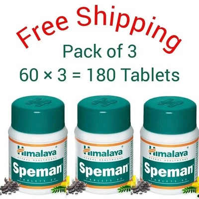 3X SPEMAN Himalaya 60 Tabs Each With Long Expiry & Free Shipping