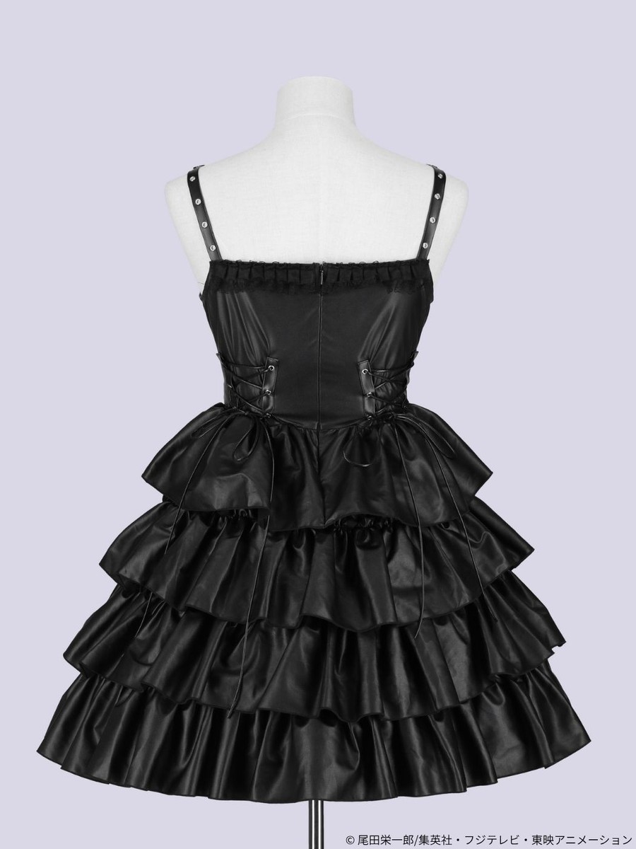 ONE PIECE QOOZA PERONA FAUX LEATHER DRESS Black Cosplay Japan