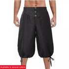 Mens Medieval Pants Renaissance Men Breeches Tudor Knee Pants Halloween Trousers