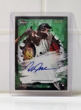 2024 Topps Finest Baseball Wade Meckler Auto Green /75 #FA-WM Angels