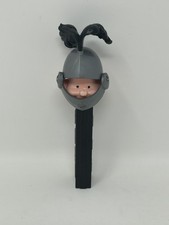 Vintage PEZ Pal Black Knight 1970's No Feet Made in Austria Dispenser RARE