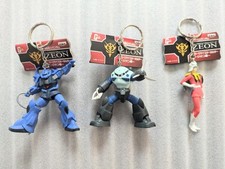 Mobile Suit Gundam figure key chain set 3 lot retro rare Japan anime m650