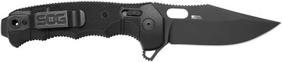 SOG Seal XR Folding Knife Ambidextrous 3.9'' Clip Point Straight Blade USED