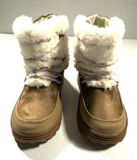 Carter's Ariella Faux Fur Brown Mid-Calf Toddler Girls Boot; Size 10M