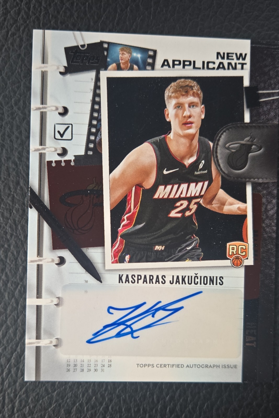 2025-26 Topps - Real One Rookie Autographs Kasparas Jakucionis #TFRR-KJ (AU, RC)