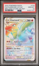 Charizard Vstar 174/172 Secret Rare Rainbow Brilliant Stars English PSA 10 on eBay