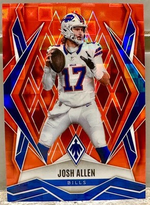 JERSEY # MATCH! 2025 Panini Phoenix Josh Allen Orange Pandora 17/189! BILLS!