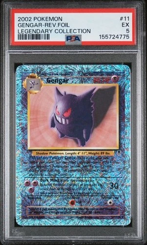 Pokemon Gengar Legendary Collection Reverse Holo #11 PSA 5