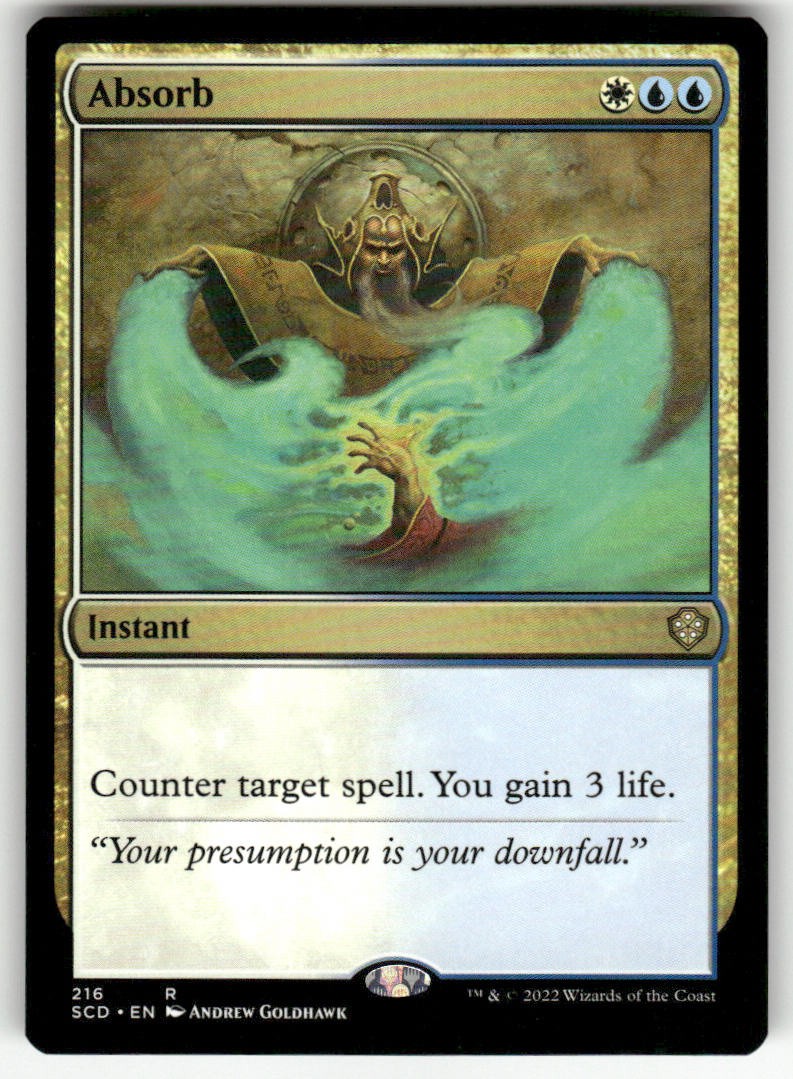 ABSORB #216 MTG STARTER COMMANDER DECKS RARE