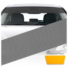 1 Ft 48" Front Windshield Tint Strip,One-Way Perforated Sun Strip for 1ft X 48"