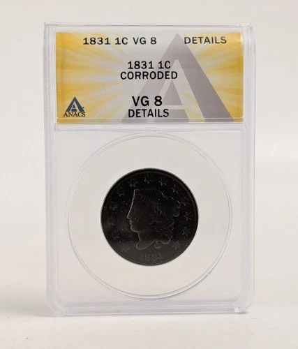 Photo of a 1831-P Large Cent from an eBay listing that sold on Jul 17, 2026