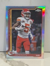 2025 Topps Chrome NFL Hollywood Brown Refractor #146 Kansas City Chiefs