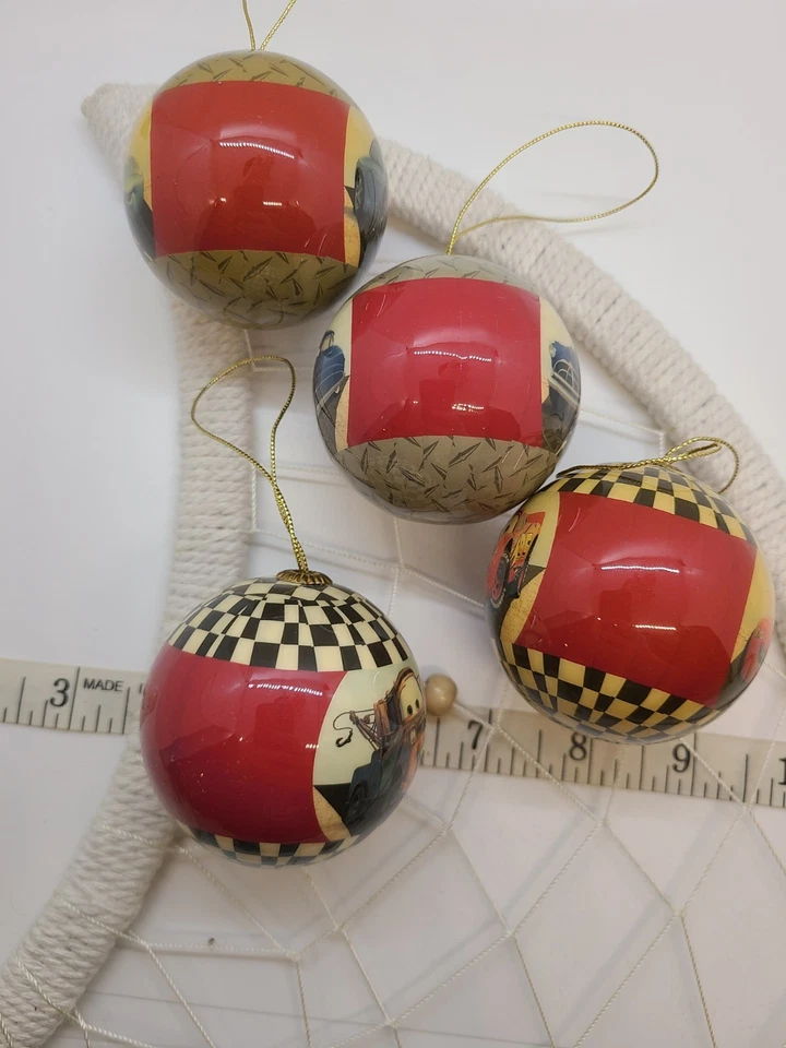 Cars Vintage Disney Pixar Cars Chistmas Ornament Set of 4 2007 - Image 2 of 4