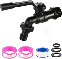 Wasserhahn Garten 3/4 Zoll, Wasserhahn Aussen Mit Gartenschlauch Adapter,