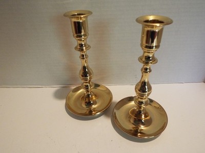 Baldwin Hardware Brass Candlestick Holders No. 7237 Georgetown Solid Brass