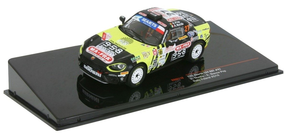 Voiture FIAT Abarth 124 RGT rallye de Pologne 2019 IXOMODELS échelle 1/43e