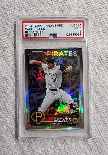 2024 Topps Chrome Update Series - Rookie Debut Paul Skenes #USC27 Refractor (RC)