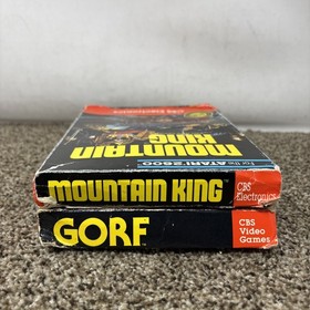 Atari 2600 Mountain King And GORF CBS Game Lot CIB TESTED